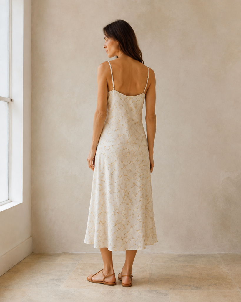 Wildflower Slip Dress — back view