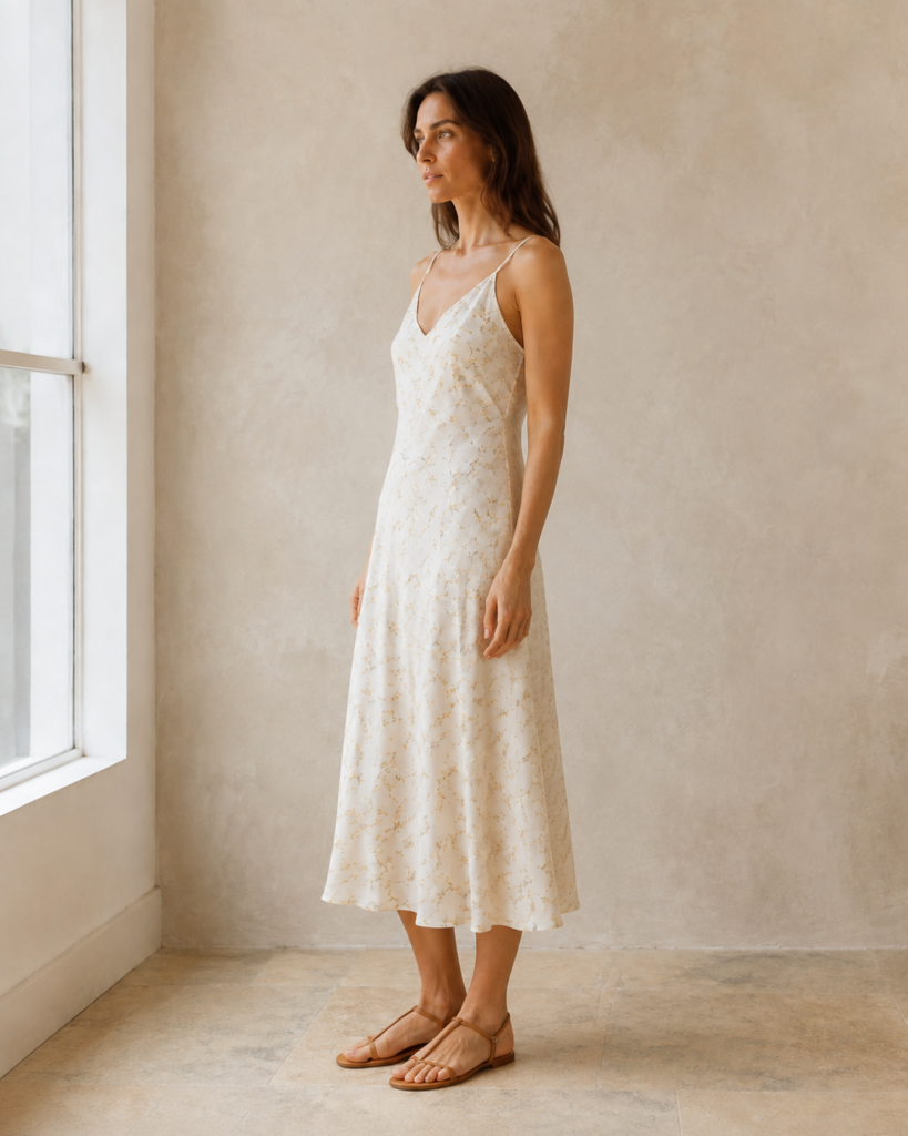 Wildflower Slip Dress — side view